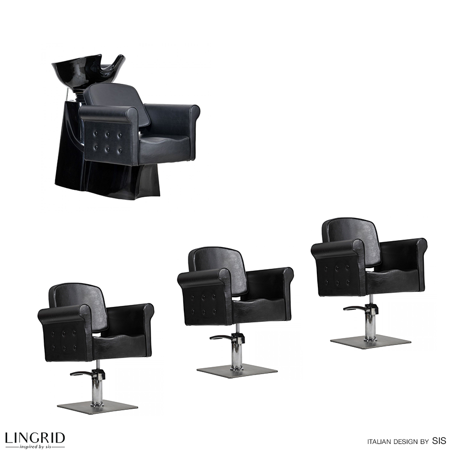 Kirpyklos komplektas MIAMI BLACK 3+1 Kirpyklos komplektas MIAMI BLACK 3+1